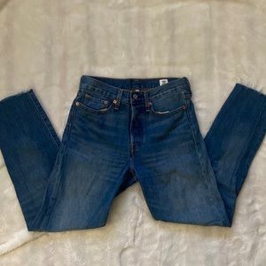 Levi’s White Oak Cone Denim Straight Leg Jeans